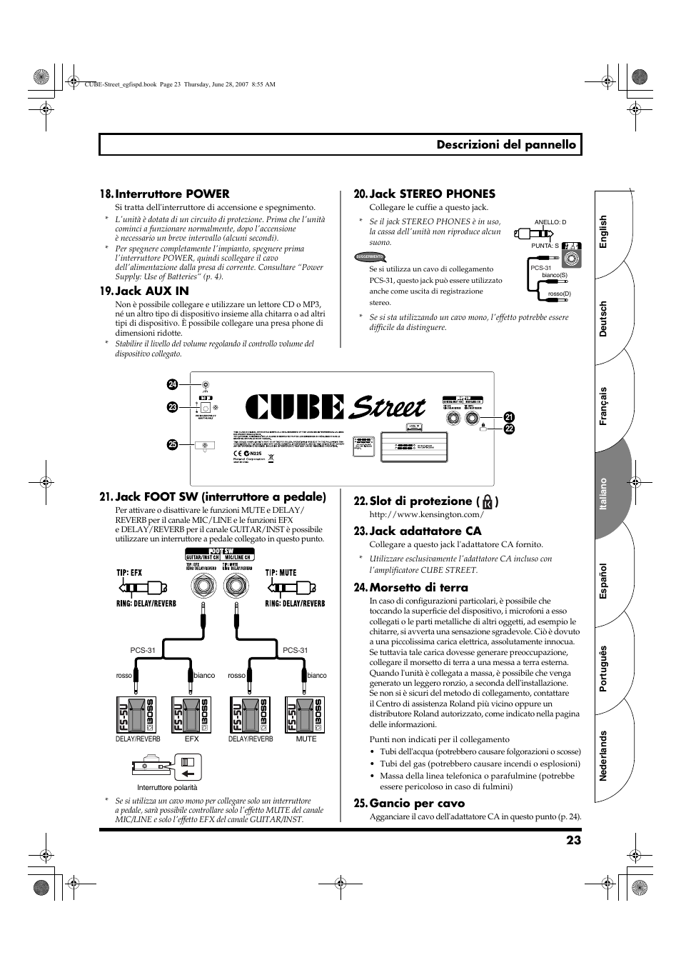 Roland CUBE STREET User Manual | Page 23 / 44