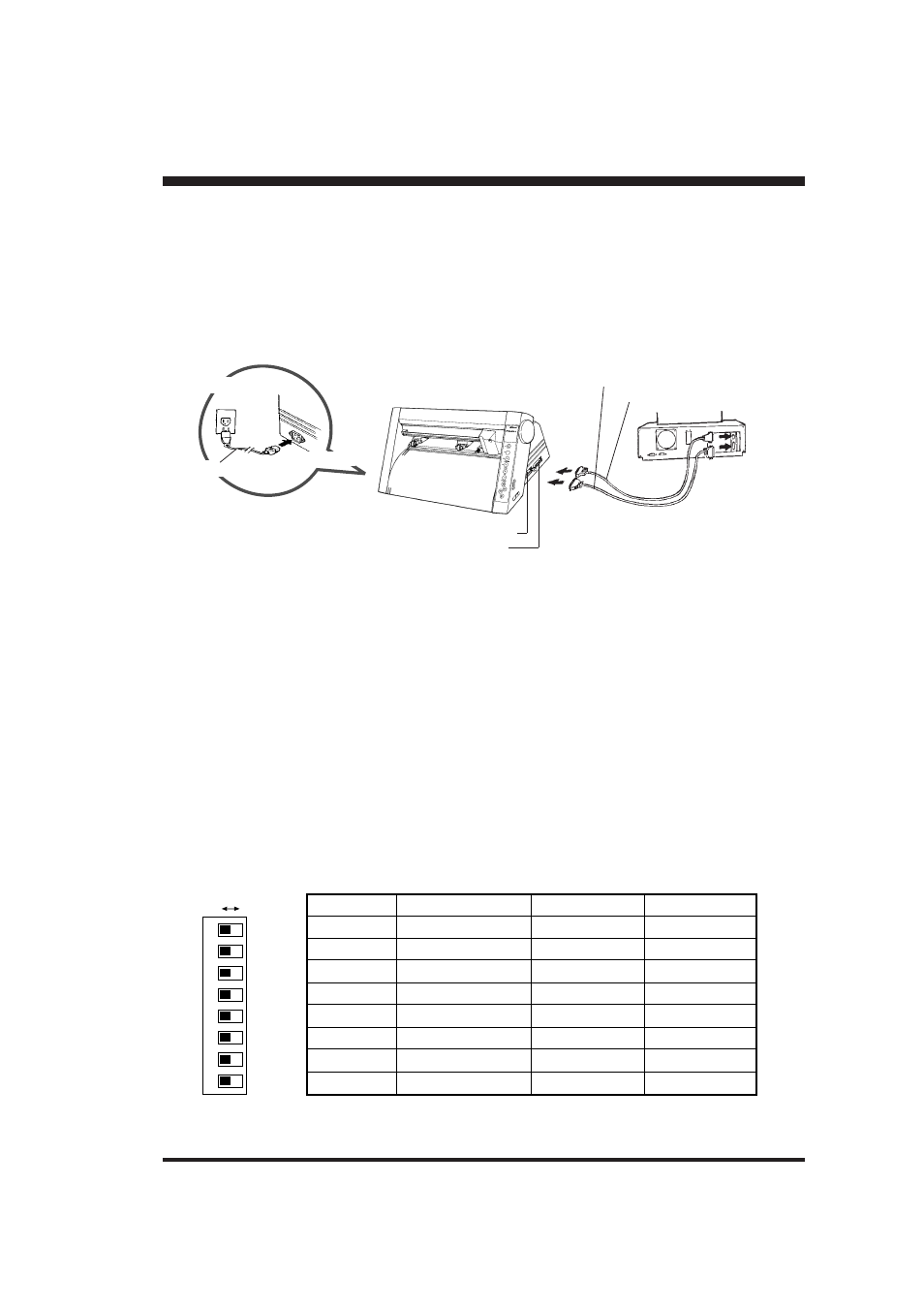 Basic operation, Making the connections with the computer, Dip switch settings | 4 basic operation, 1 making the connection with the computer, 2 dip switch settings | Roland PNC-900 User Manual | Page 11 / 31