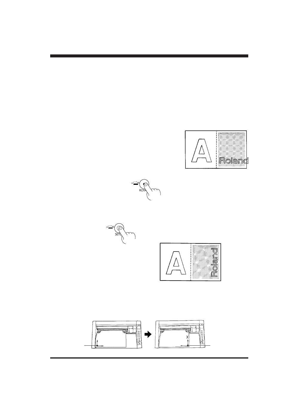 Settings for each function, 5 settings for each function, Procedure | Canceling the rotate function | Roland PNC-900 User Manual | Page 19 / 31