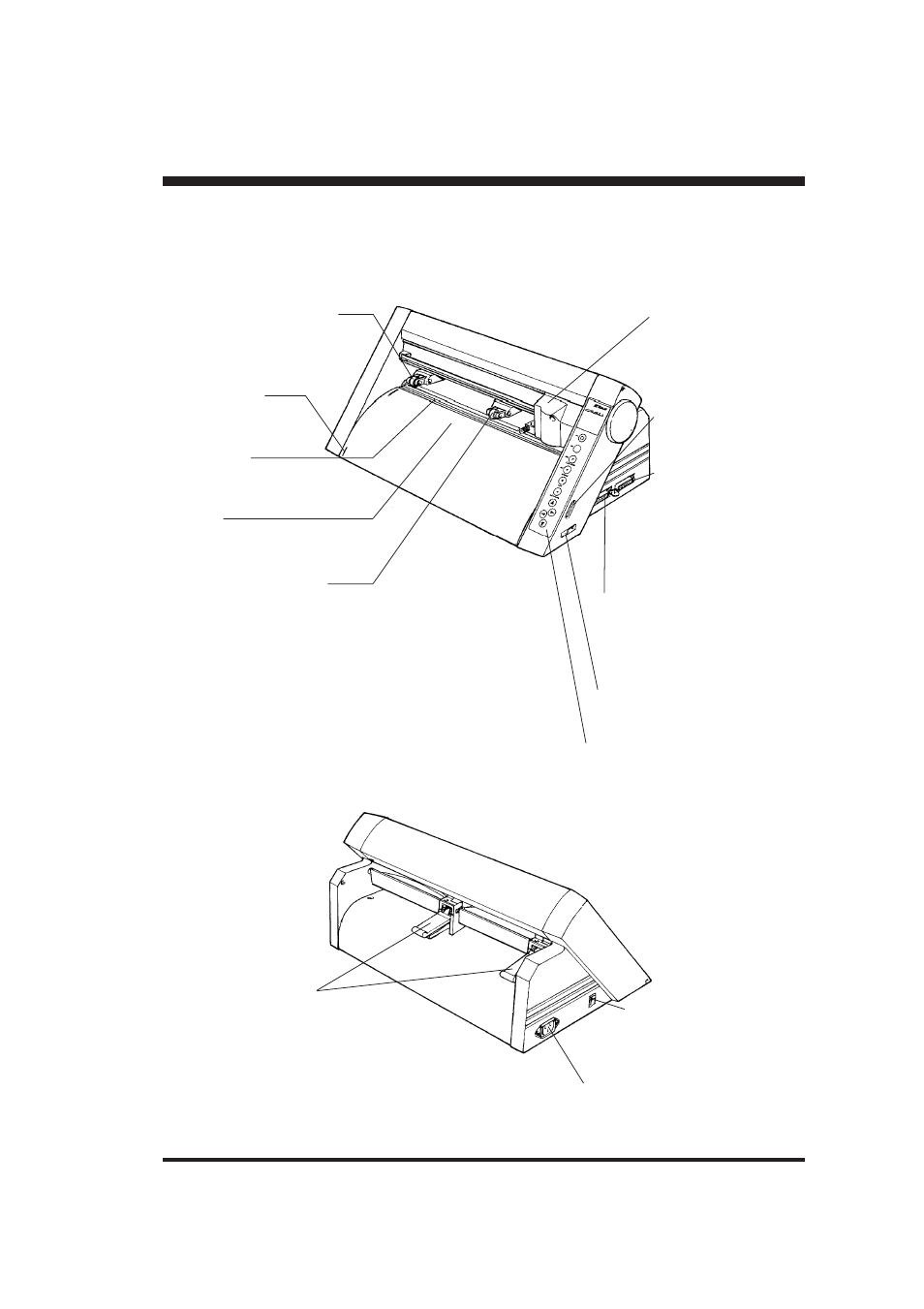 Part names and functions, 3part names and functions, Front view | Rear view | Roland PNC-900 User Manual | Page 9 / 31