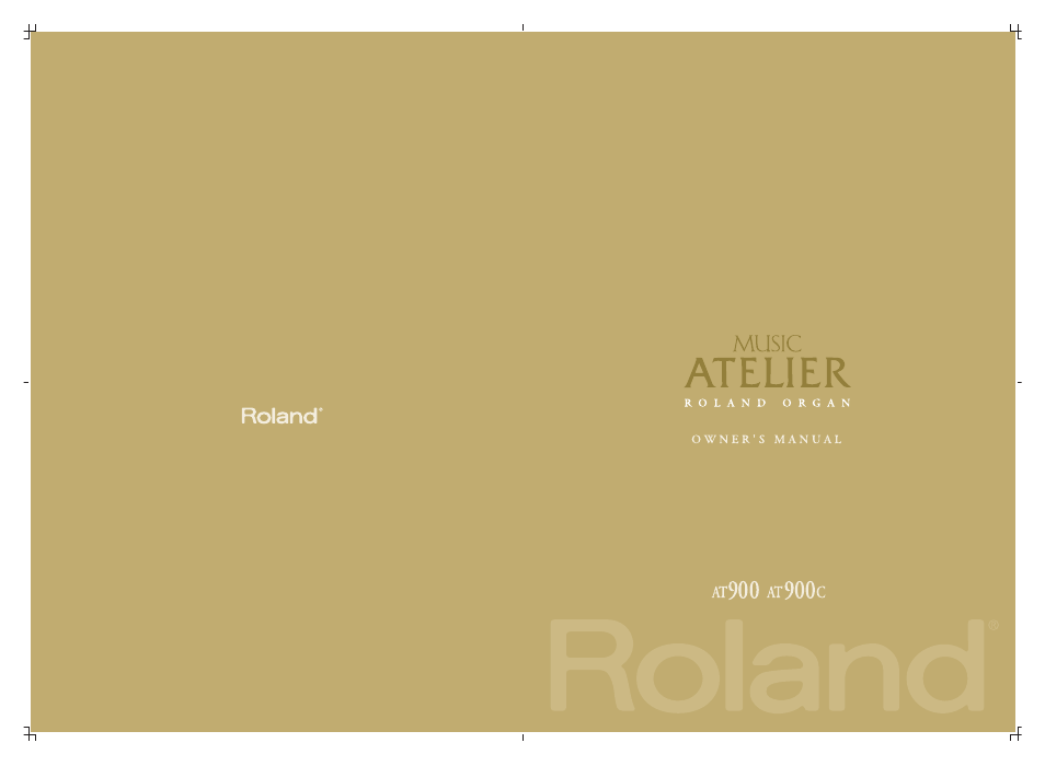 Roland AT900C User Manual | 300 pages