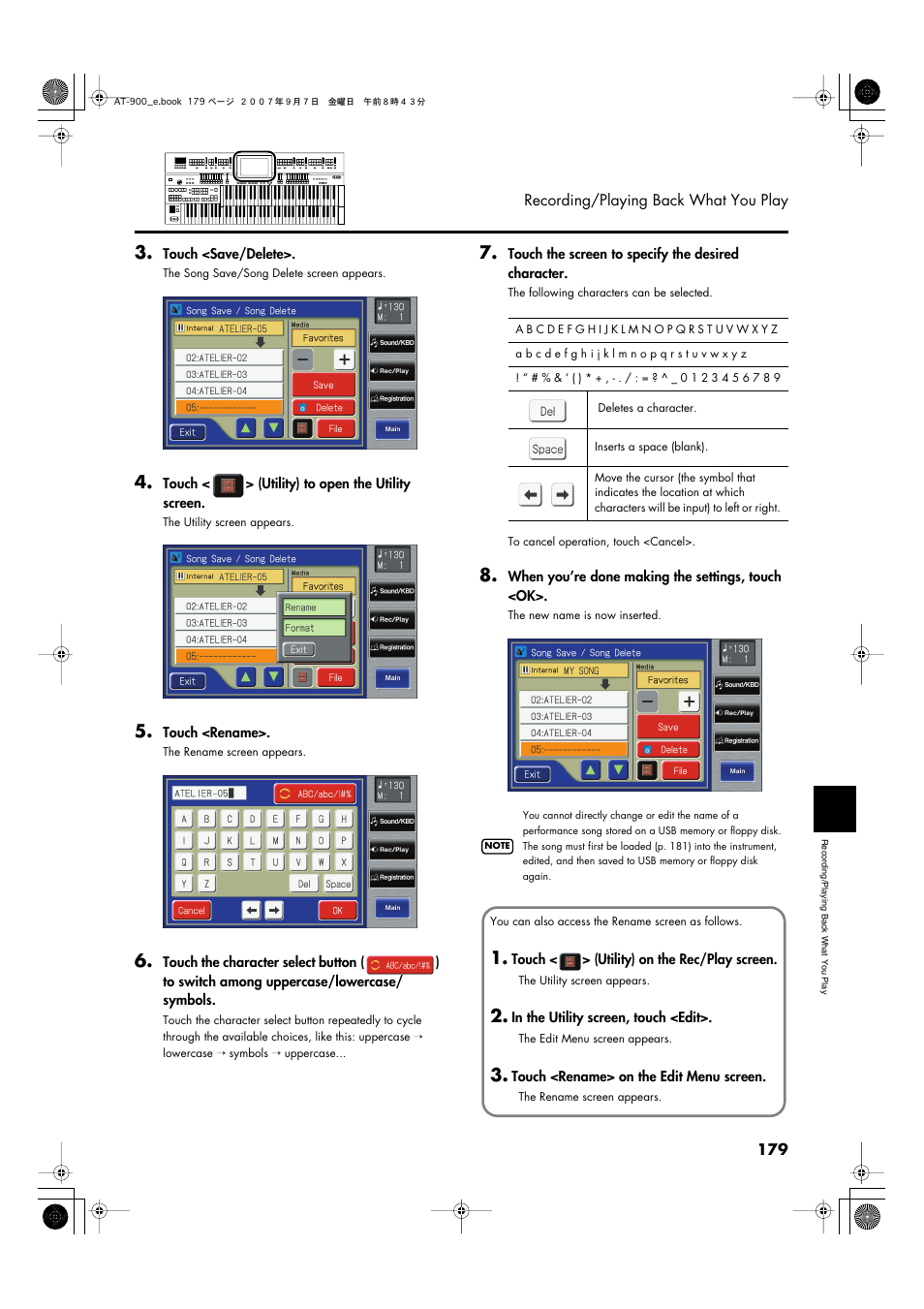 Roland AT900C User Manual | Page 181 / 300