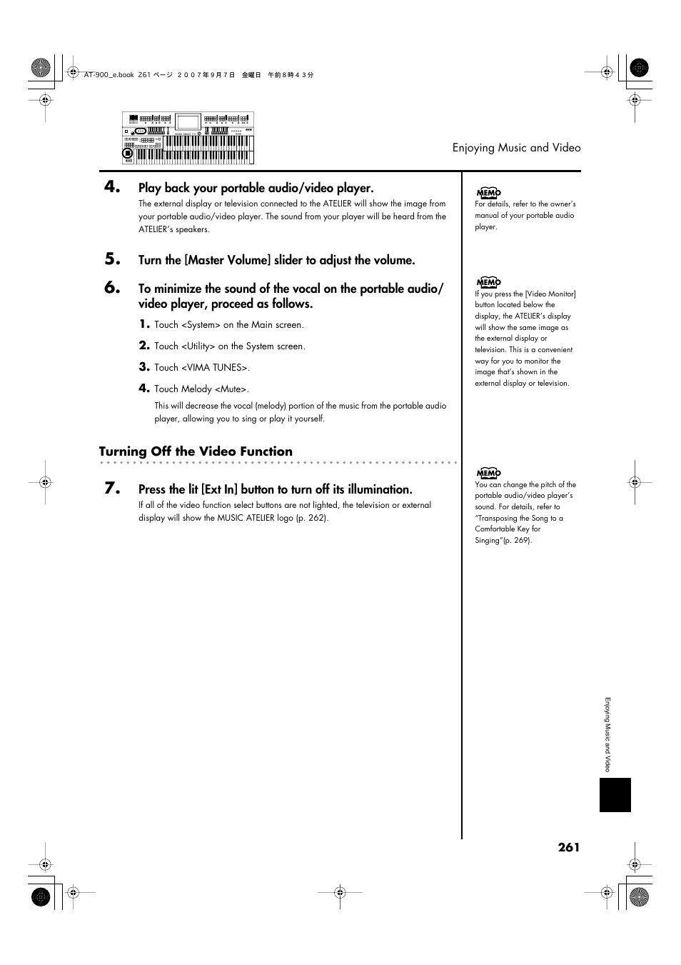 Roland AT900C User Manual | Page 263 / 300