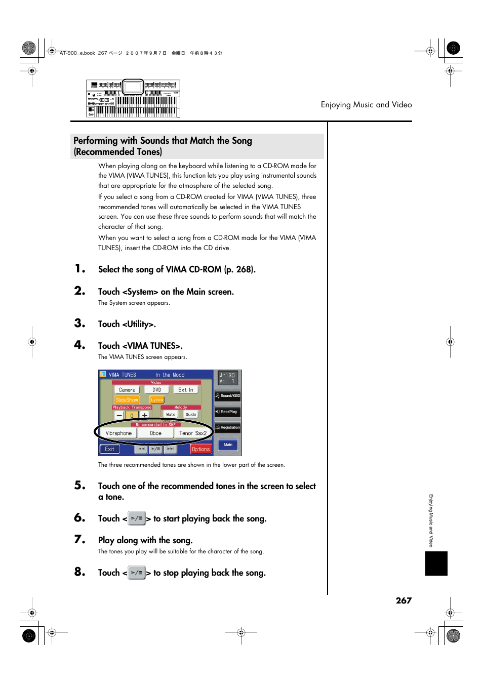 Roland AT900C User Manual | Page 269 / 300