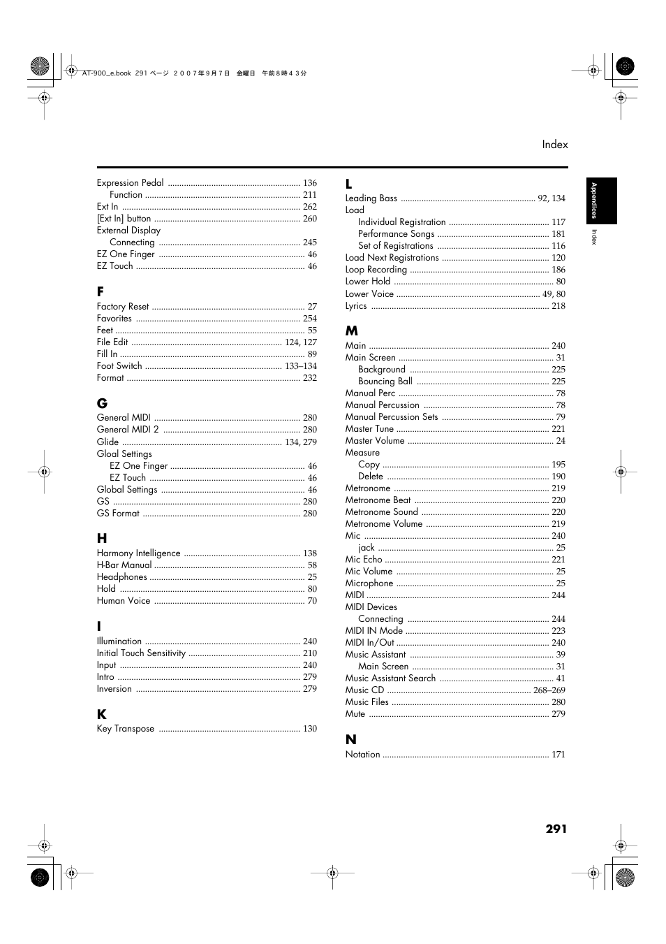 Roland AT900C User Manual | Page 293 / 300