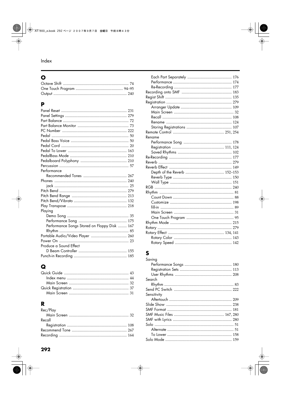 Roland AT900C User Manual | Page 294 / 300