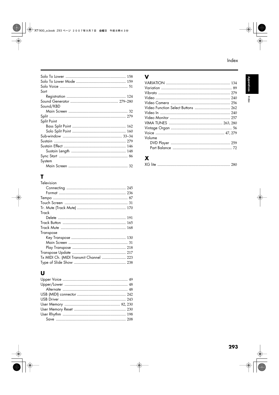 Roland AT900C User Manual | Page 295 / 300