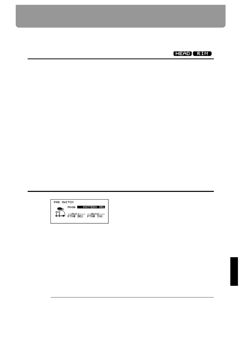 Chapter 9. operations using pads and foot switches, Using pads to play patterns (pad pattern) | Roland TD-10 User Manual | Page 119 / 182