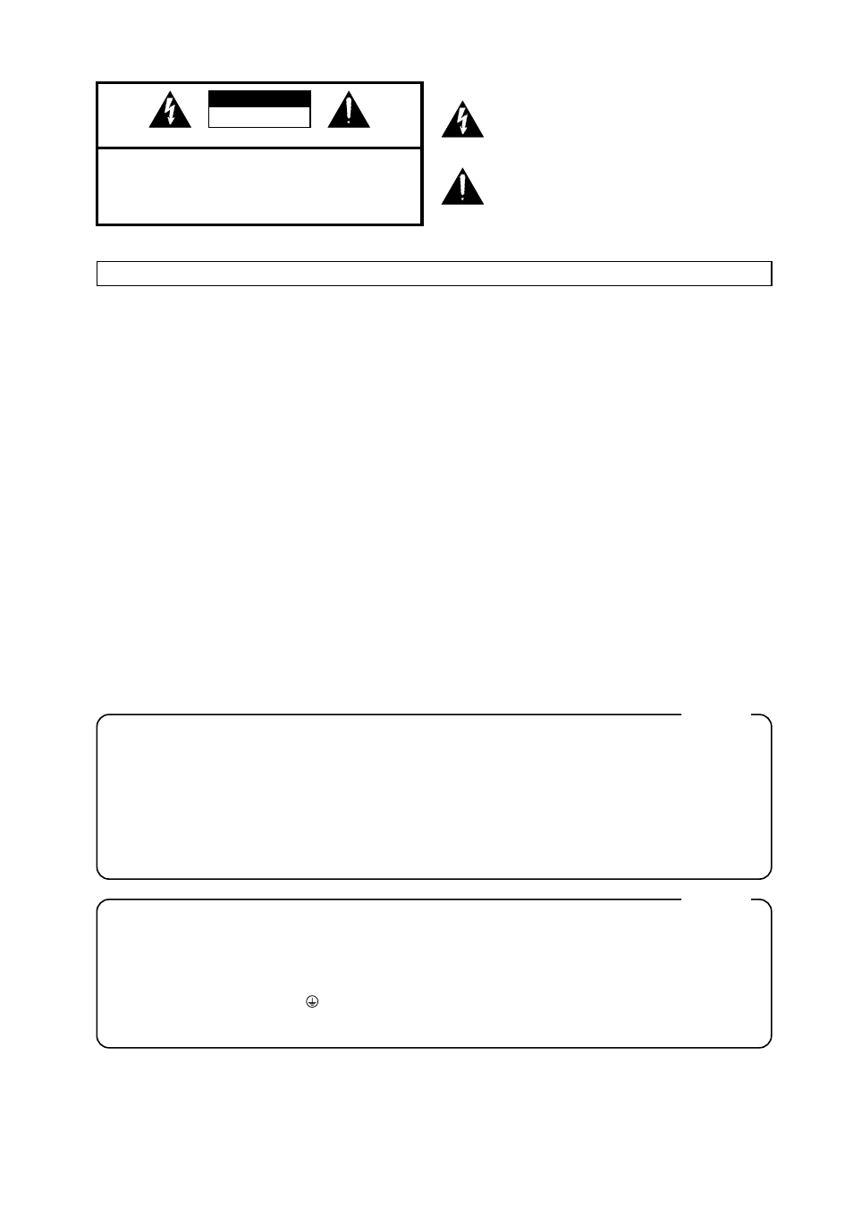 Grounding instructions | Roland TD-10 User Manual | Page 2 / 182