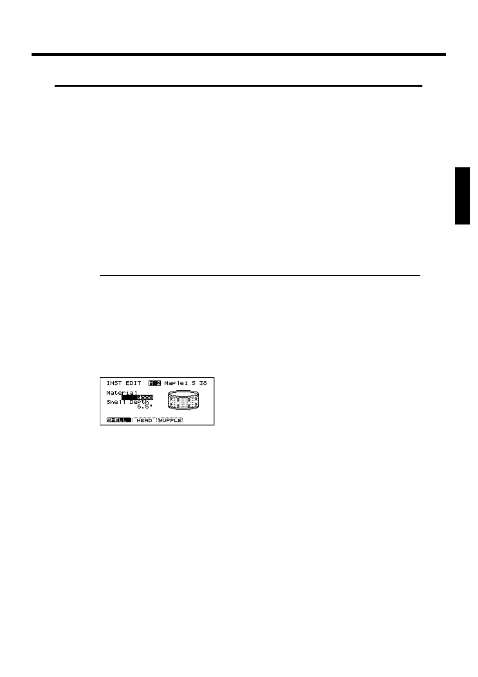 Editing an acoustic drum kit (v-edit), Selecting the shell material, V-edit and edit | Very important!! when v-edit can be used | Roland TD-10 User Manual | Page 81 / 182