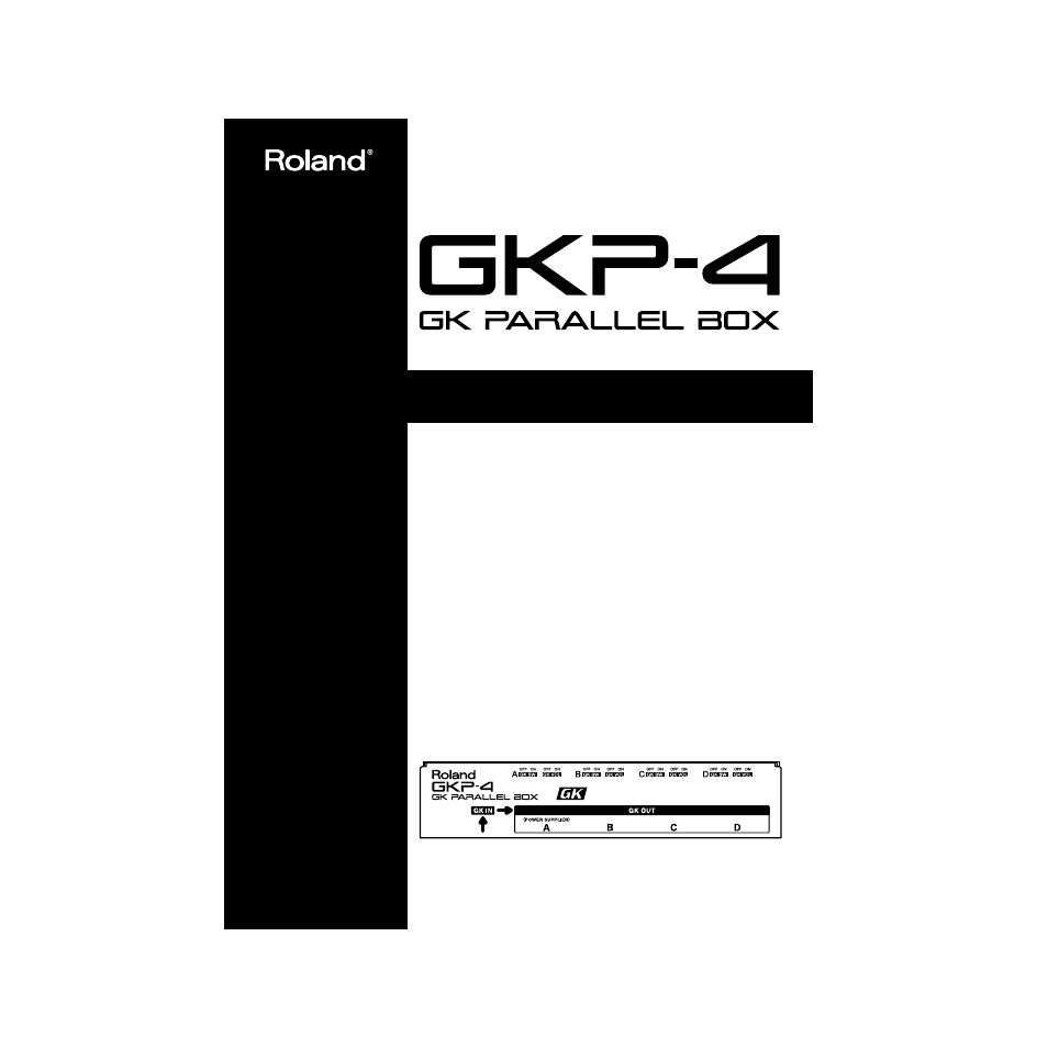 Roland GKP-4 User Manual | 10 pages