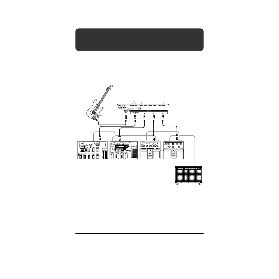 Connection example | Roland GKP-4 User Manual | Page 8 / 10