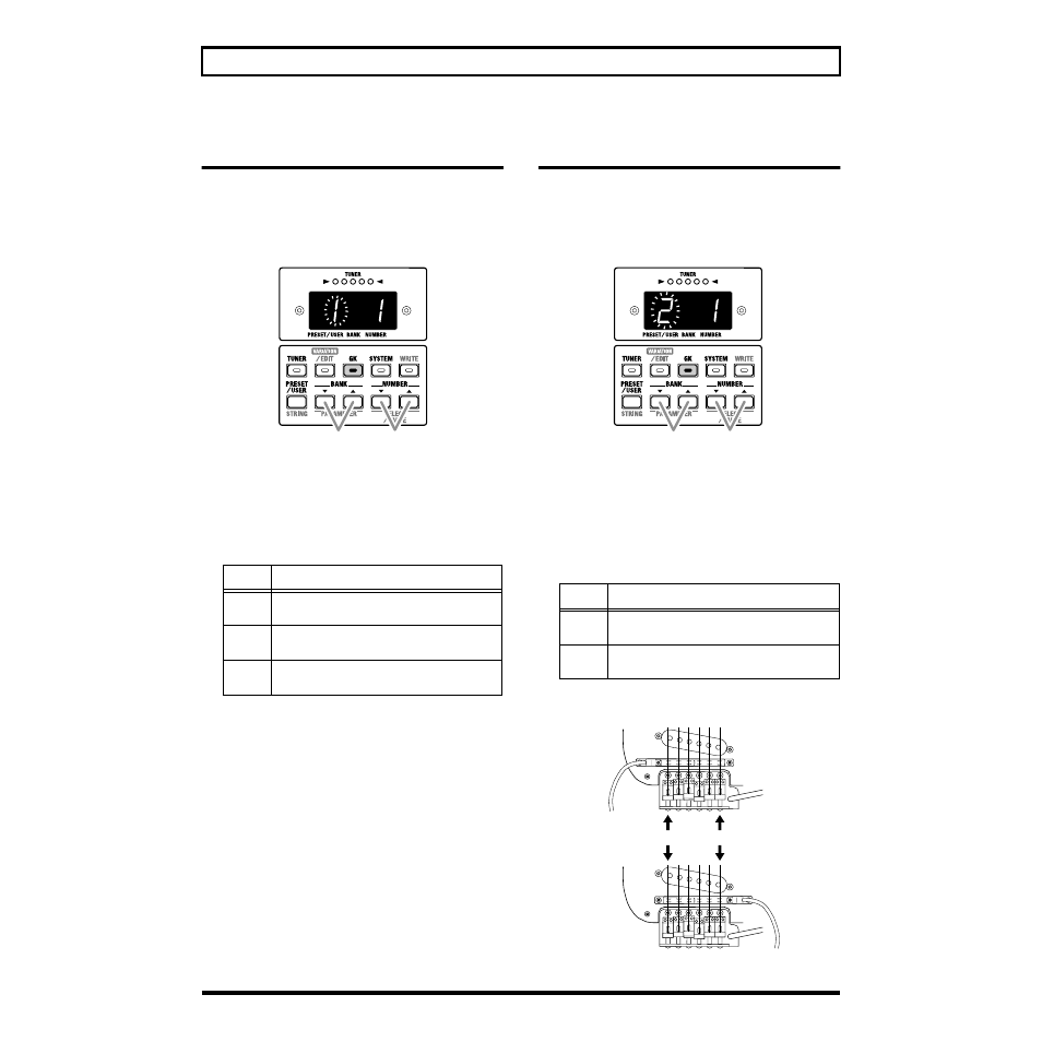 Specify the pickup type (1 gk type) | Roland V-GUITAR VGA-7 User Manual | Page 15 / 56