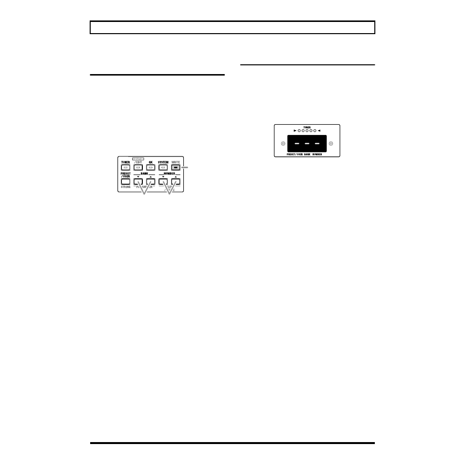 Saving your modifications in a patch (write), Manual mode | Roland V-GUITAR VGA-7 User Manual | Page 24 / 56