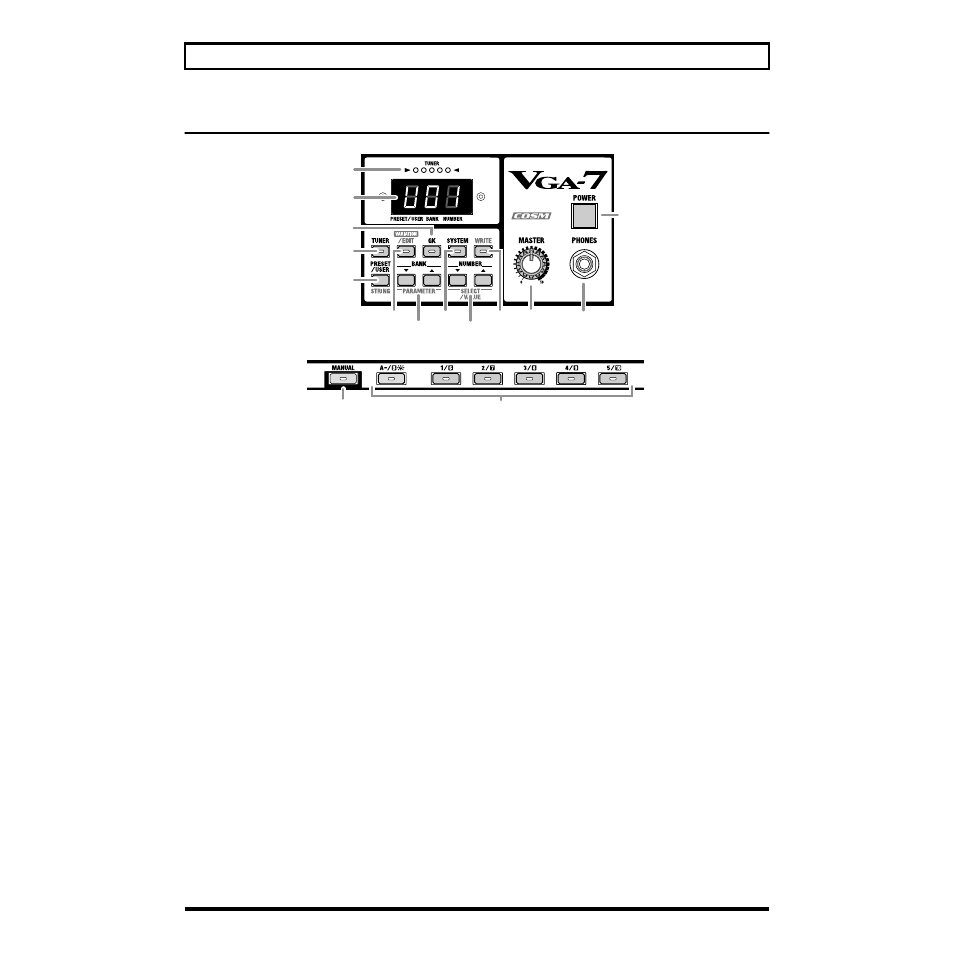 Master section | Roland V-GUITAR VGA-7 User Manual | Page 34 / 56