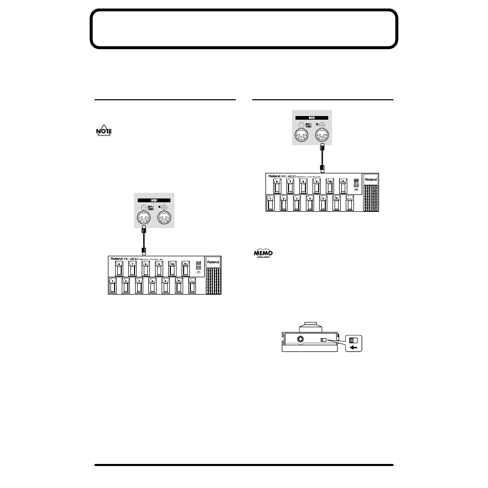 Operating the vga-7 with the fc-200, Initializing the fc-200 from the vga-7, Connecting the vga-7 and the fc-200 | Changes and select patches. (refer to p. 43) | Roland V-GUITAR VGA-7 User Manual | Page 43 / 56