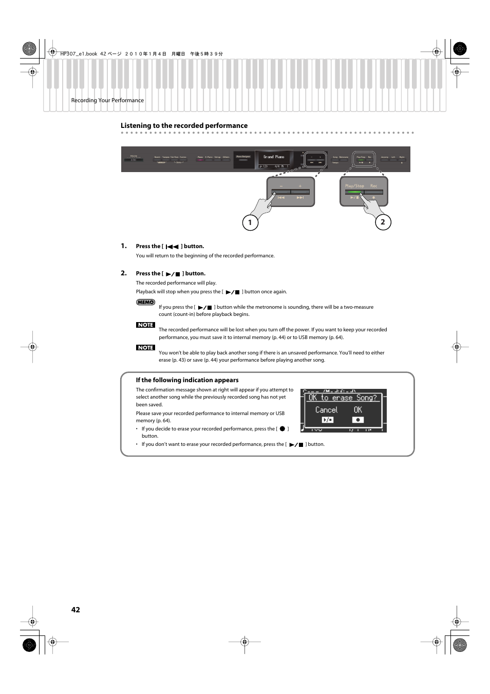 Roland HP-307 User Manual | Page 40 / 88