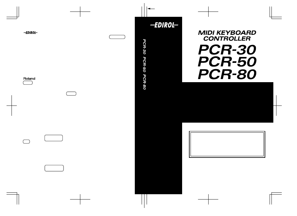 Roland PCR-80 User Manual | 184 pages