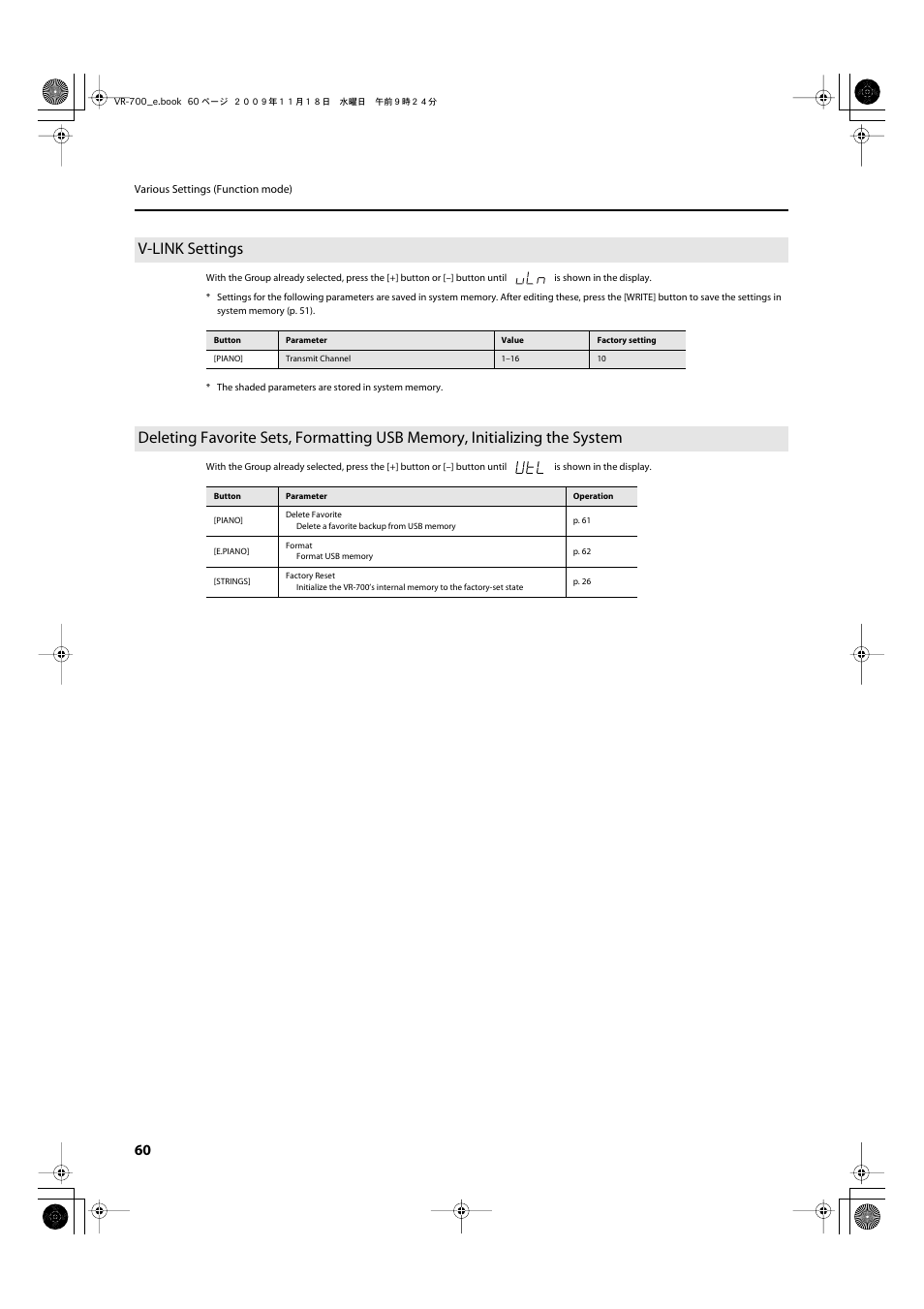 V-link settings, P. 60 | Roland VR-700 User Manual | Page 58 / 84