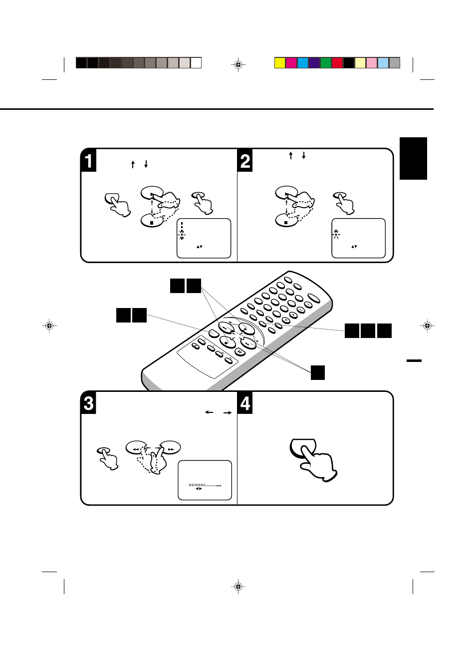 Picture control adjustments, English, Menu | Toshiba VTV21FL3 User Manual | Page 17 / 40