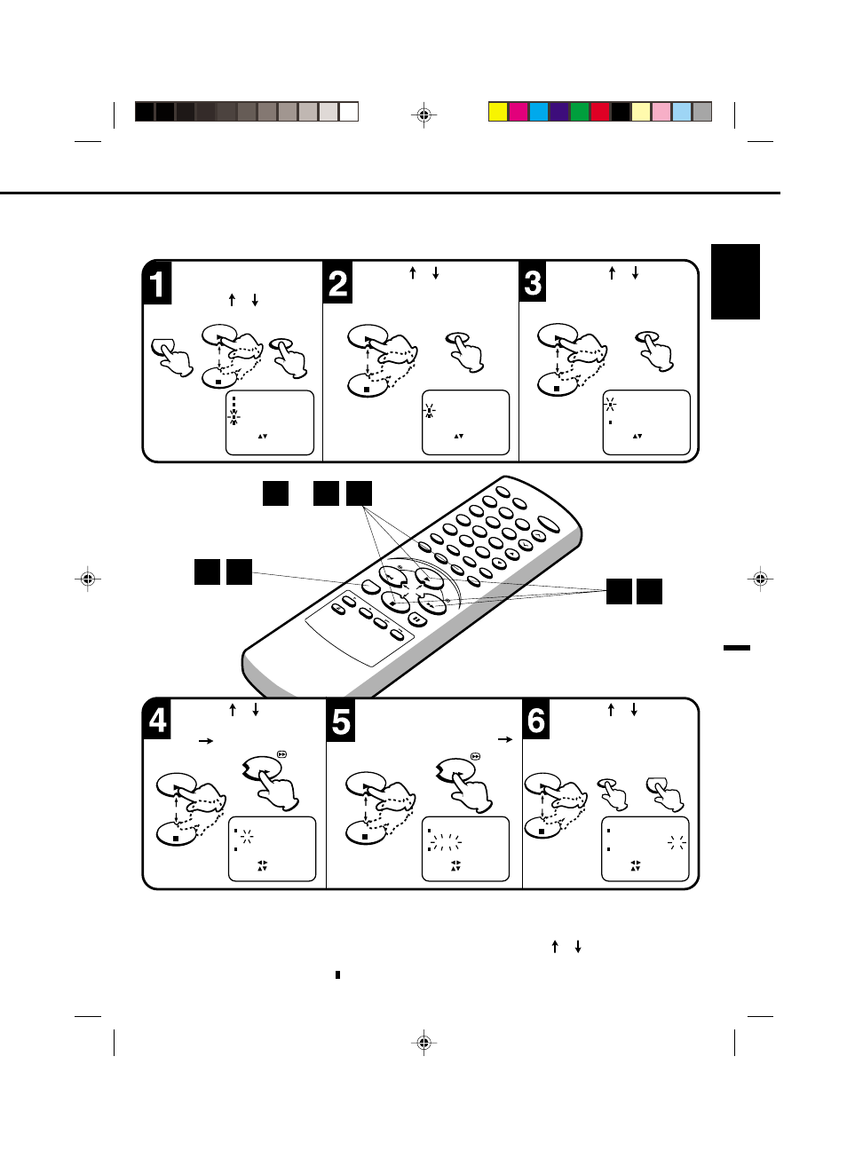 English, Button, Button, then press the enter button | Toshiba VTV21FL3 User Manual | Page 19 / 40