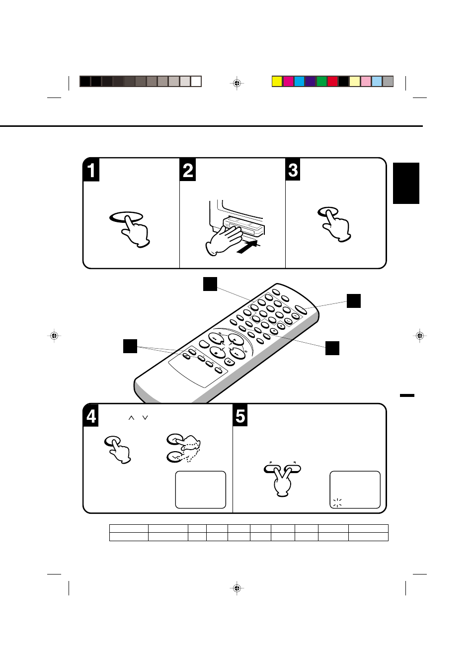 One-touch timer recording (otr), English, Press the on/standby button to turn on the tv/ vcr | Toshiba VTV21FL3 User Manual | Page 31 / 40