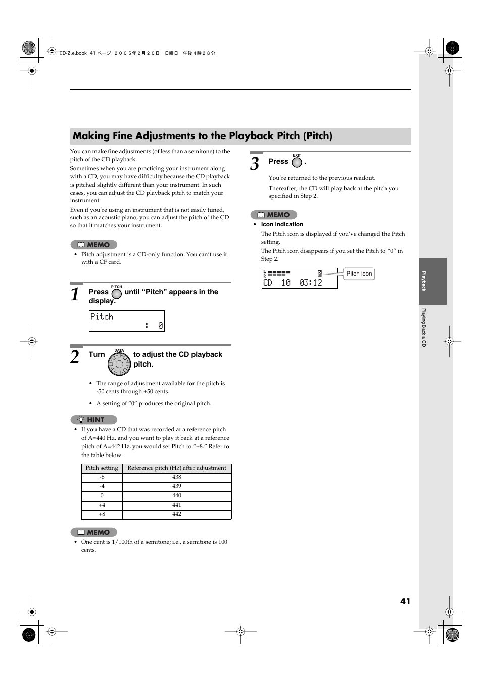 Roland CD-2 User Manual | Page 41 / 99