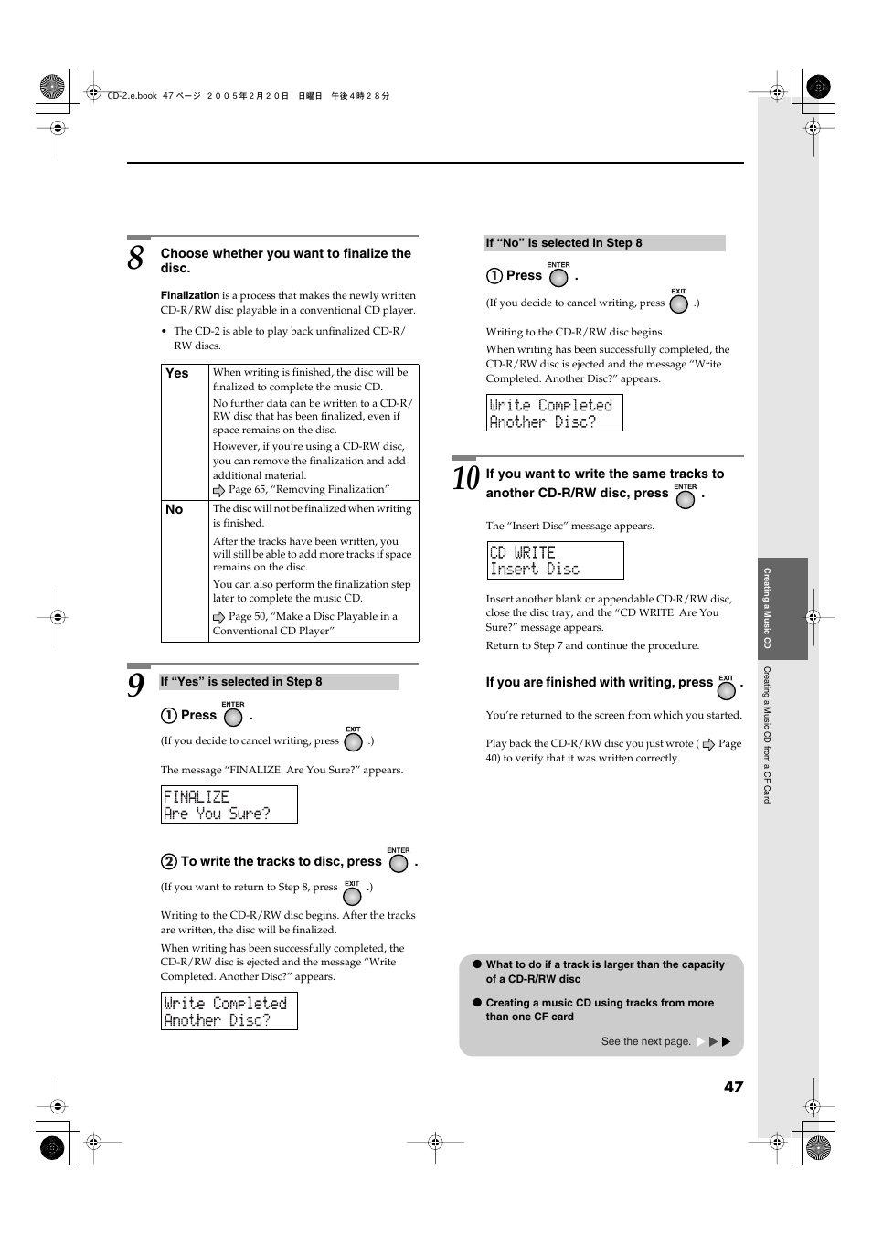 Roland CD-2 User Manual | Page 47 / 99