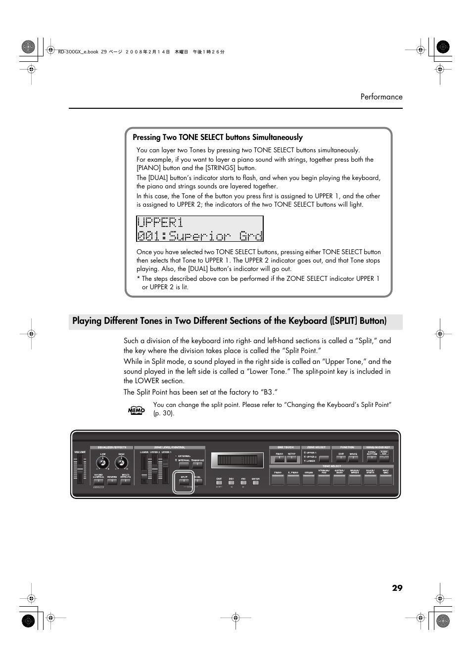 P. 29) | Roland RD-300GX User Manual | Page 29 / 108