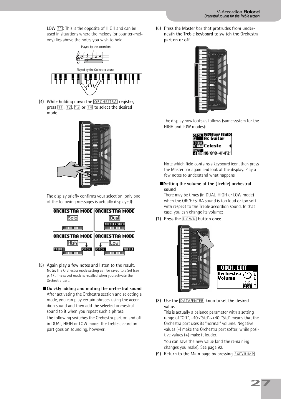 Roland V-ACCORDION FR-5 User Manual | Page 27 / 114