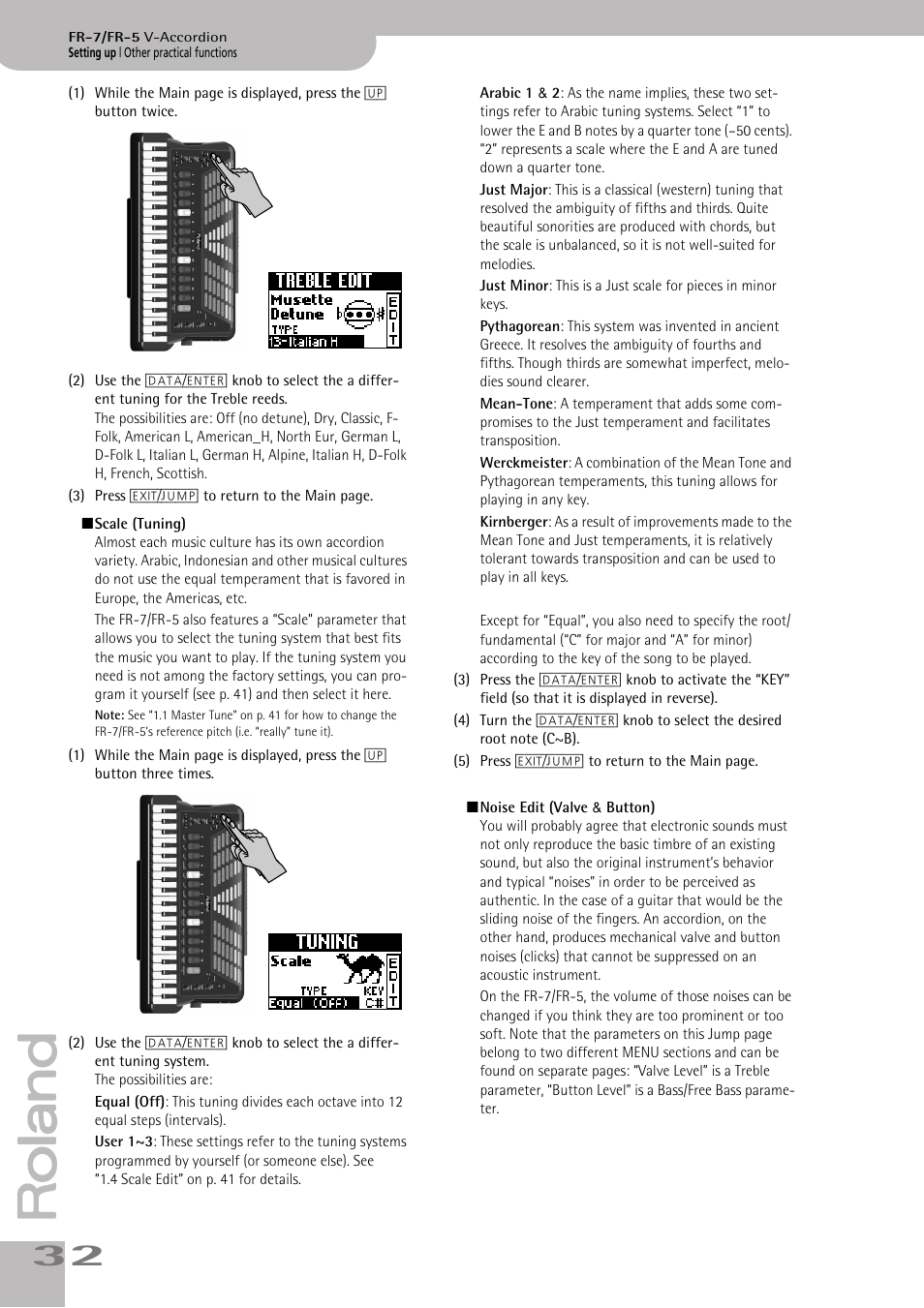Roland V-ACCORDION FR-5 User Manual | Page 32 / 114