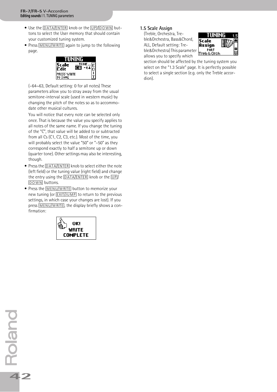 5scale assign, P. 42 | Roland V-ACCORDION FR-5 User Manual | Page 42 / 114