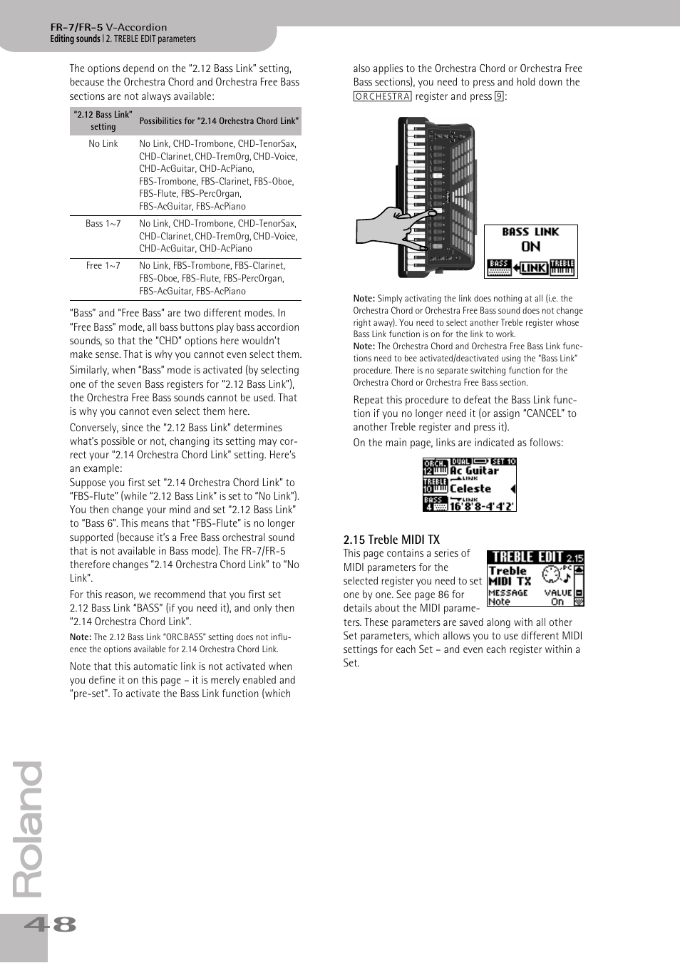 15treble midi tx, P. 48 | Roland V-ACCORDION FR-5 User Manual | Page 48 / 114