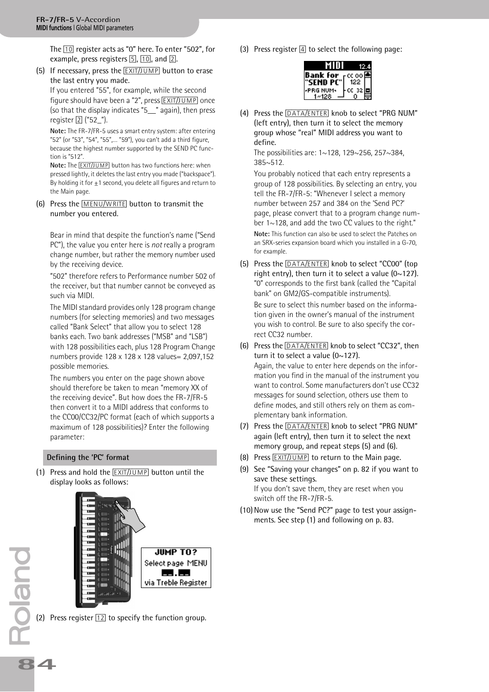Roland V-ACCORDION FR-5 User Manual | Page 84 / 114