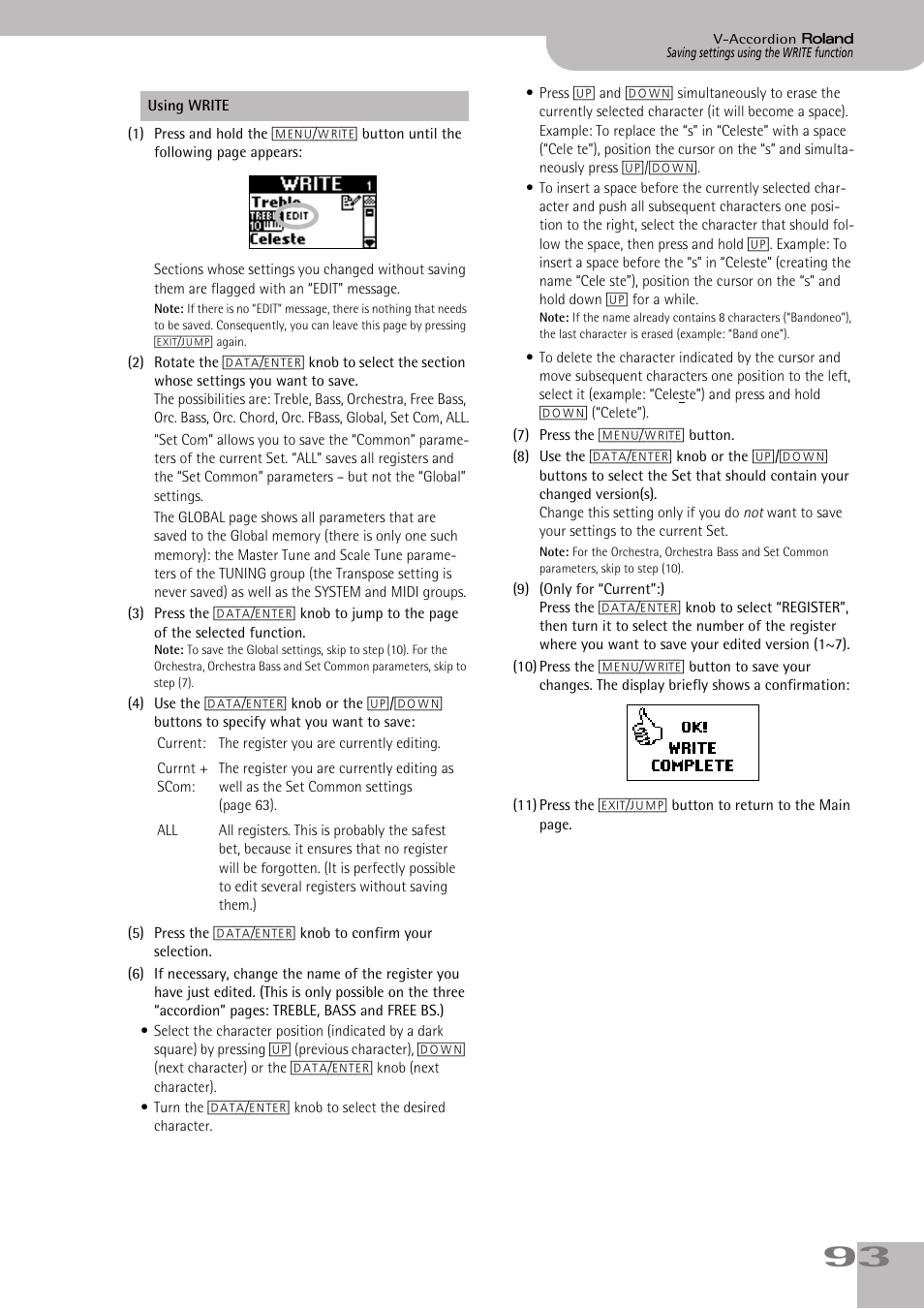 Roland V-ACCORDION FR-5 User Manual | Page 93 / 114