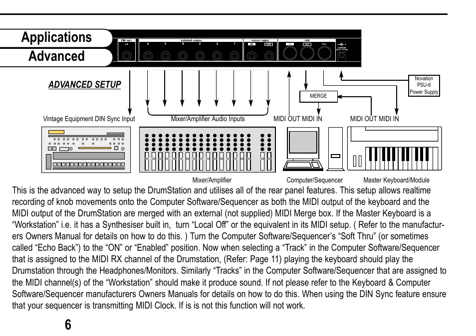 Applications advanced 6 | Roland D Station User Manual | Page 8 / 54