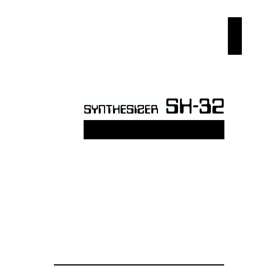 Quick start | Roland SH-32 User Manual | Page 19 / 124