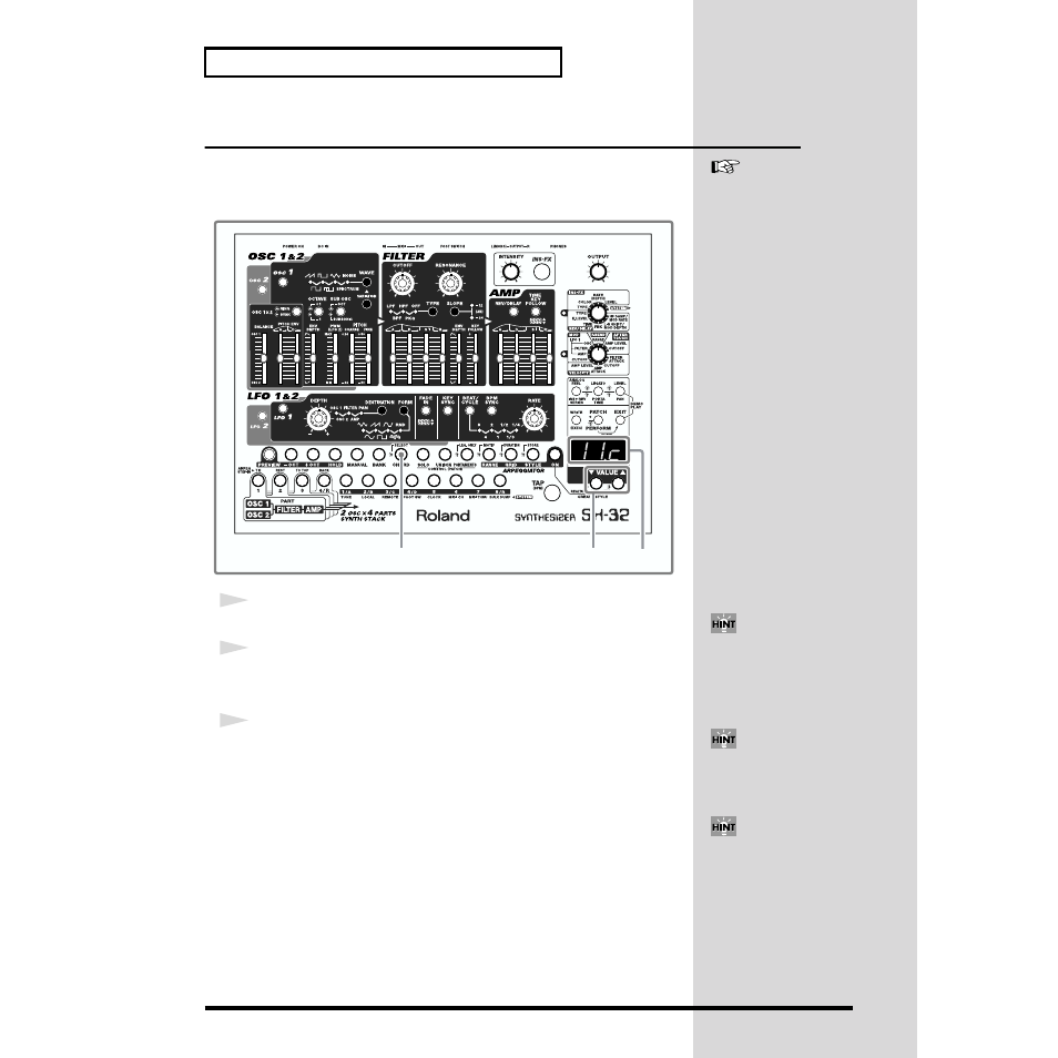 Switching chord forms | Roland SH-32 User Manual | Page 42 / 124