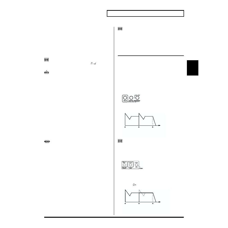 Other lfo settings (fade in, key sync), P. 61), Lfo with the tempo (bpm) (p. 61) | Refer to, Synchronizing the modulation to the song tempo, Bpm sync, beat/cycle) | Roland SH-32 User Manual | Page 61 / 124