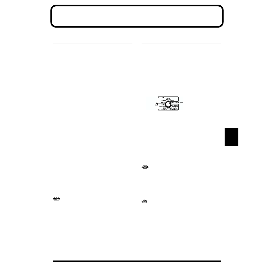 Chapter 5. using in performance mode, Playing sound in more than one part (multitimbre), P. 20, p. 71) | Chapter 5. using in, Performance mode, P. 71), Selecting the patch for, Each part (part assign, Mode), P. 71) for details on | Roland SH-32 User Manual | Page 71 / 124