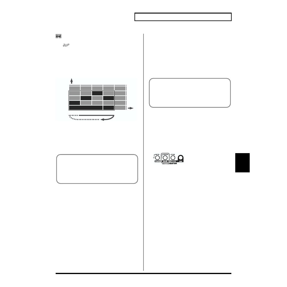 Changing the beat and shuffle (grid), P. 75), About arpeggio styles | P. 75) for details on arpeggio, About rhythm styles, P. 75) for details on rhythm | Roland SH-32 User Manual | Page 75 / 124