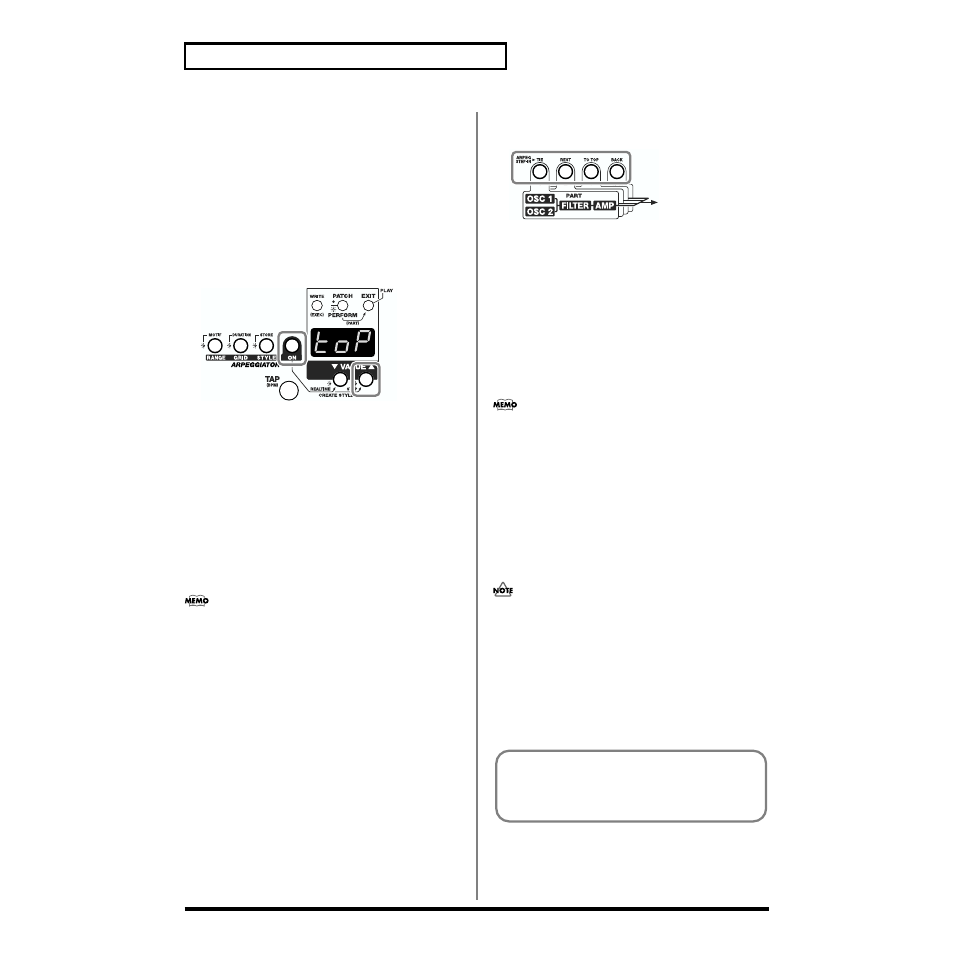 P. 78), 78 chapter 6. using arpeggiator (arpeggiator) | Roland SH-32 User Manual | Page 78 / 124