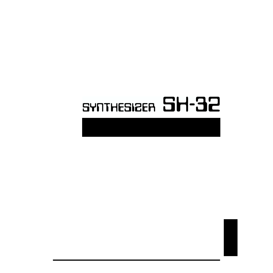 Appendices | Roland SH-32 User Manual | Page 95 / 124