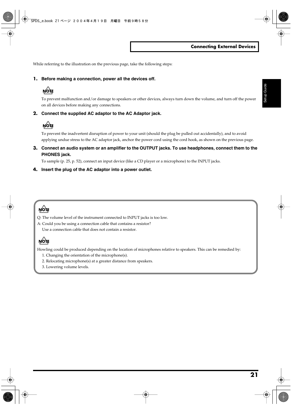 Roland SPD-S User Manual | Page 21 / 144
