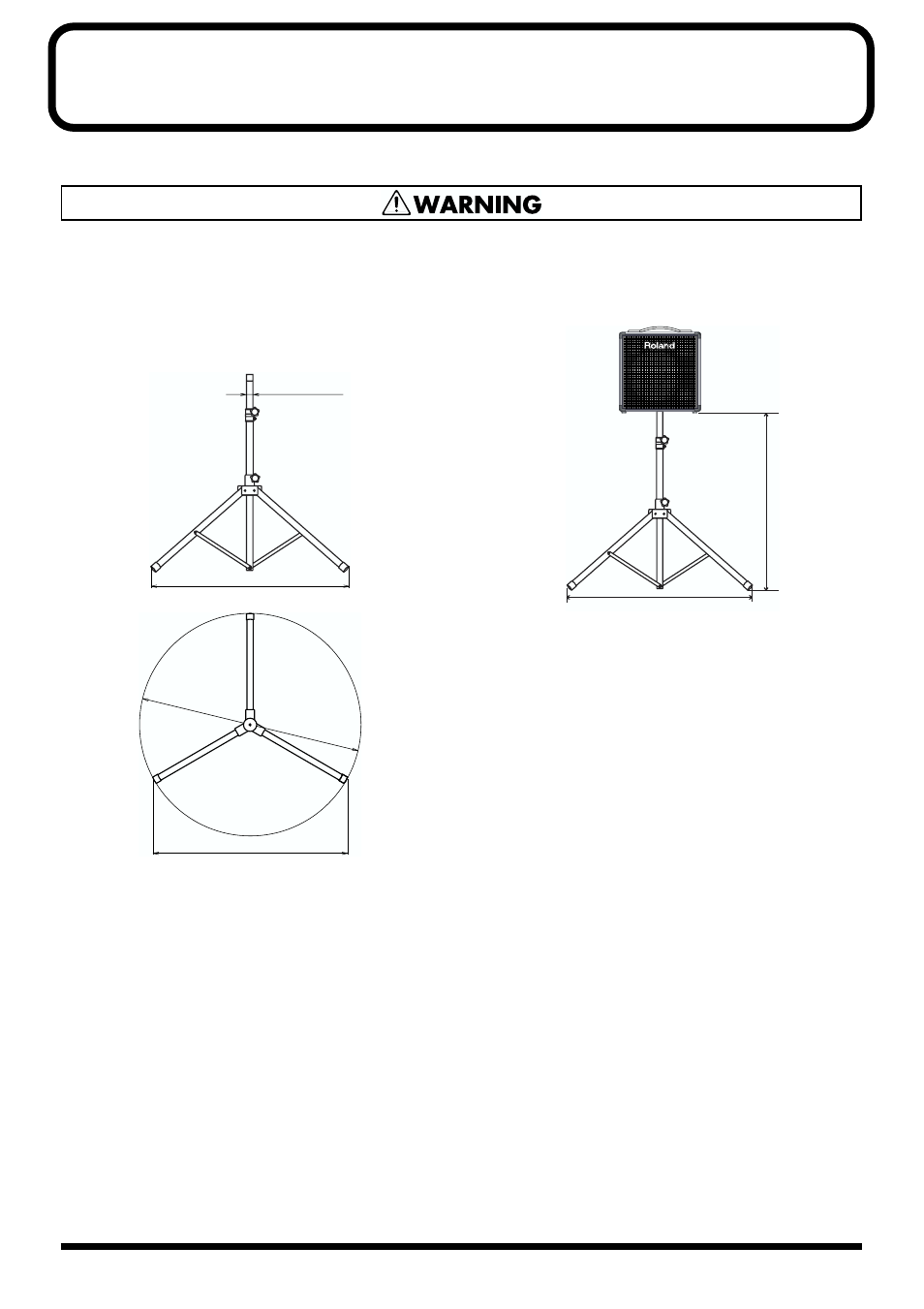 Using a speaker stand | Roland KC-60 User Manual | Page 10 / 12