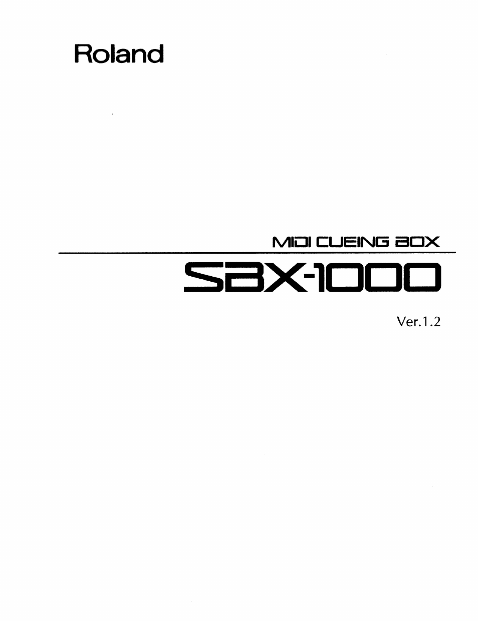 Roland | Roland SBX-1000 User Manual | Page 15 / 18