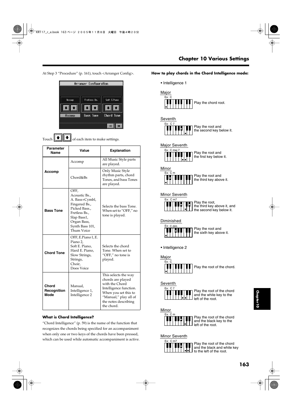 Roland KR117/115 User Manual | Page 163 / 228