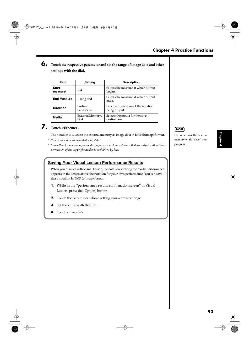 Roland KR117/115 User Manual | Page 93 / 228