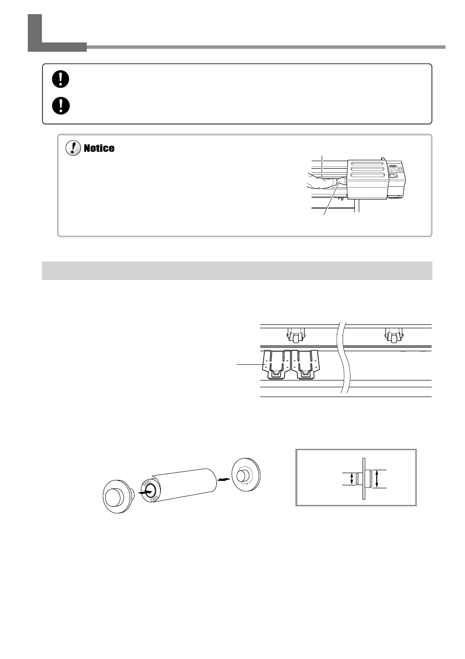 3 loading media, Loading roll media | Roland SC-545EX User Manual | Page 43 / 135