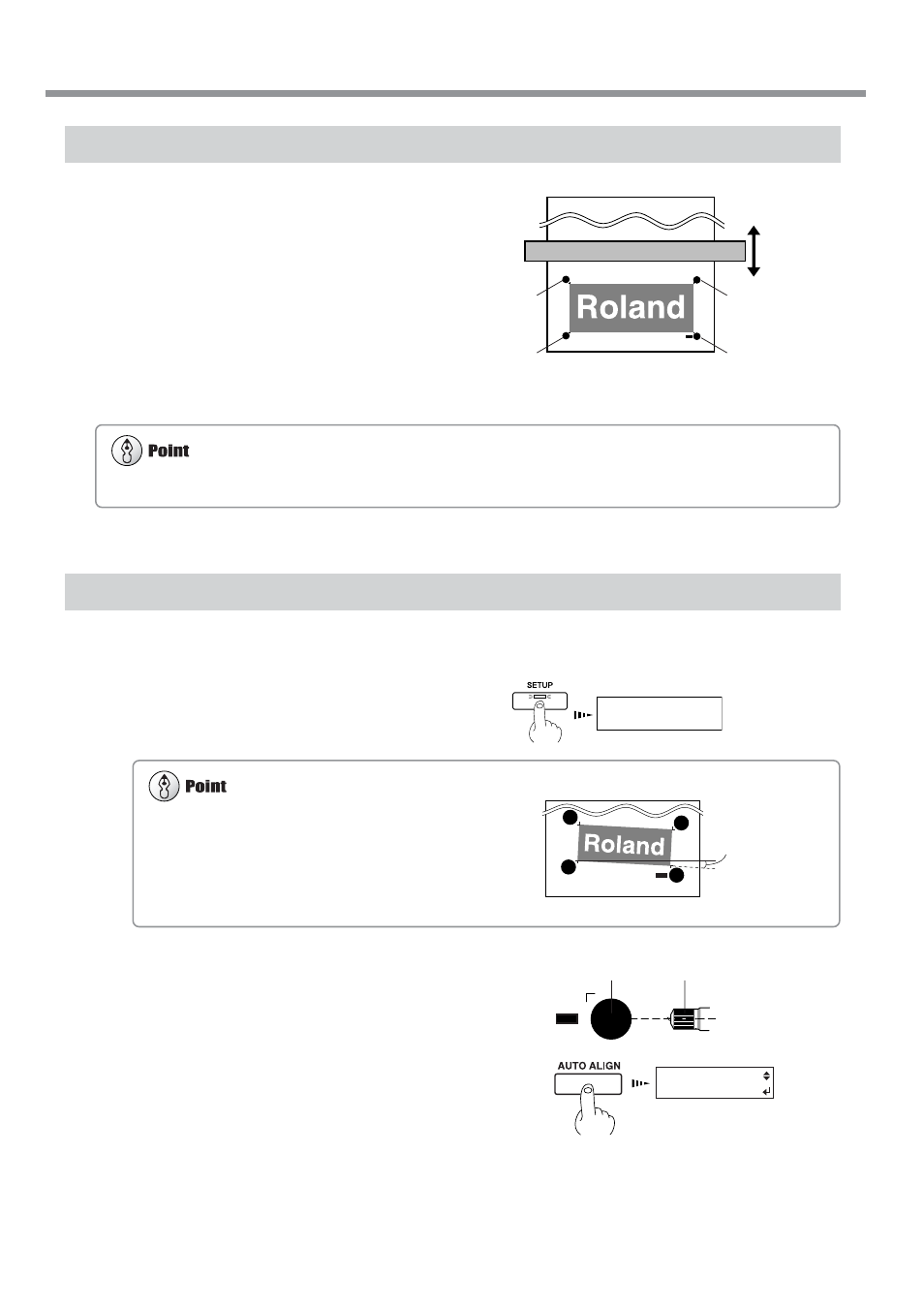 Printing with crop marks, Aligning automatically | Roland SC-545EX User Manual | Page 58 / 135